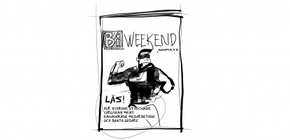 Tidningsomslag BI - Weekend - digitalisering Jonas Hammarberg